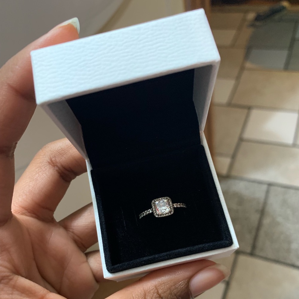 Pandora Sliver Square Ring